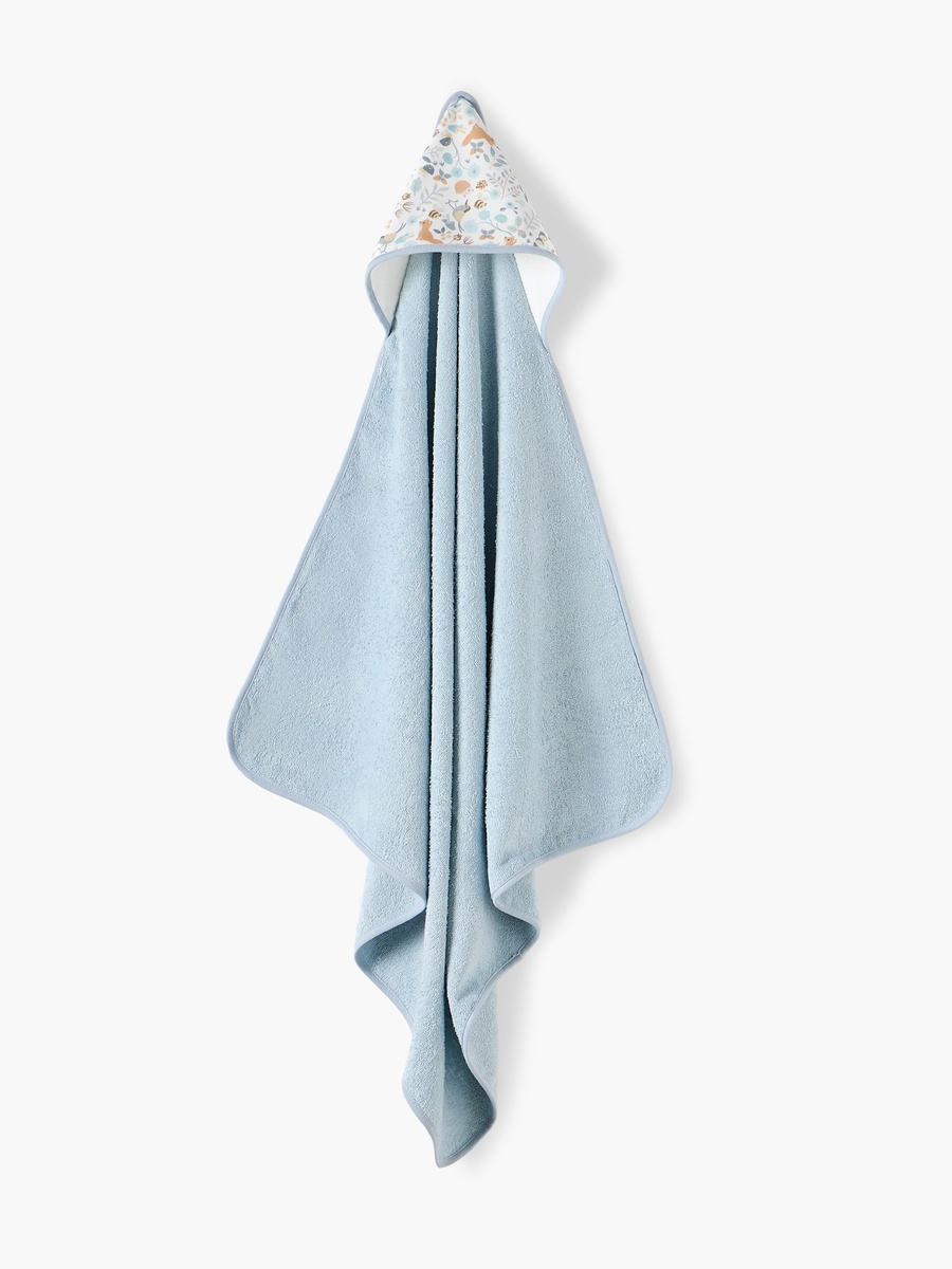 2-Piece Embroidered Hooded Towel Set - 75x75 cm