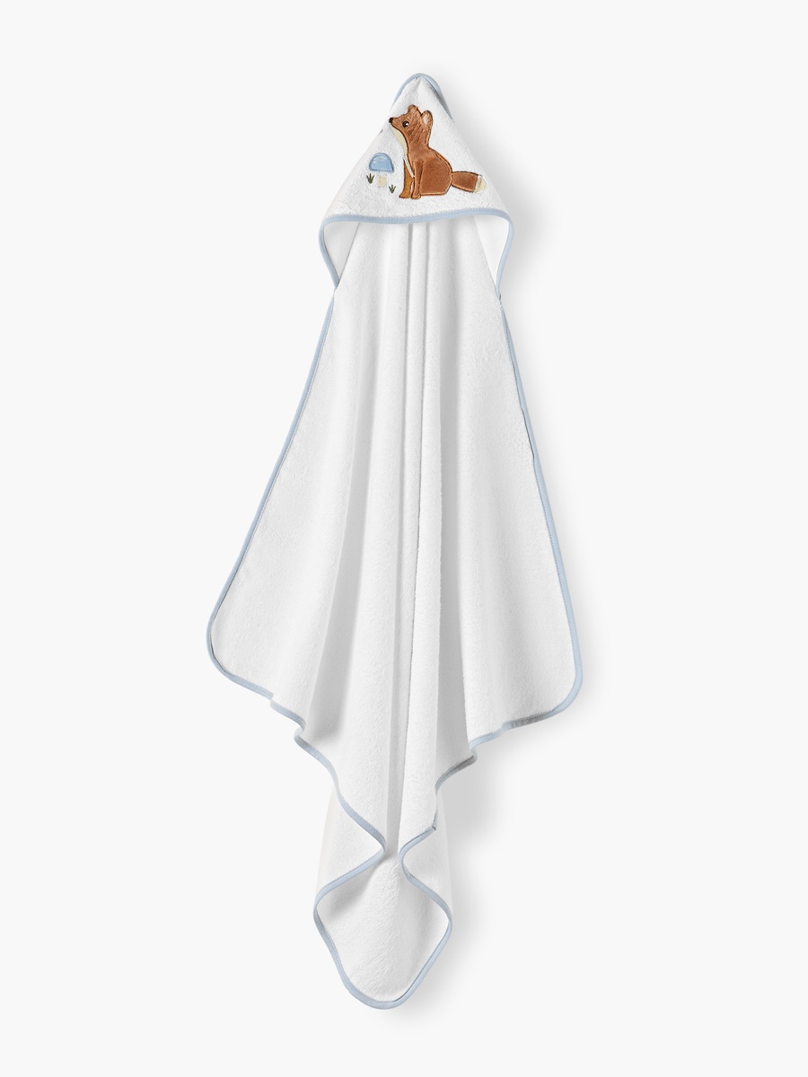 2-Piece Embroidered Hooded Towel Set - 75x75 cm