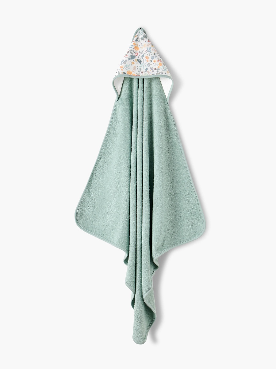 2-Piece Mushroom Embroidered Hooded Towel Set - 75x75 cm