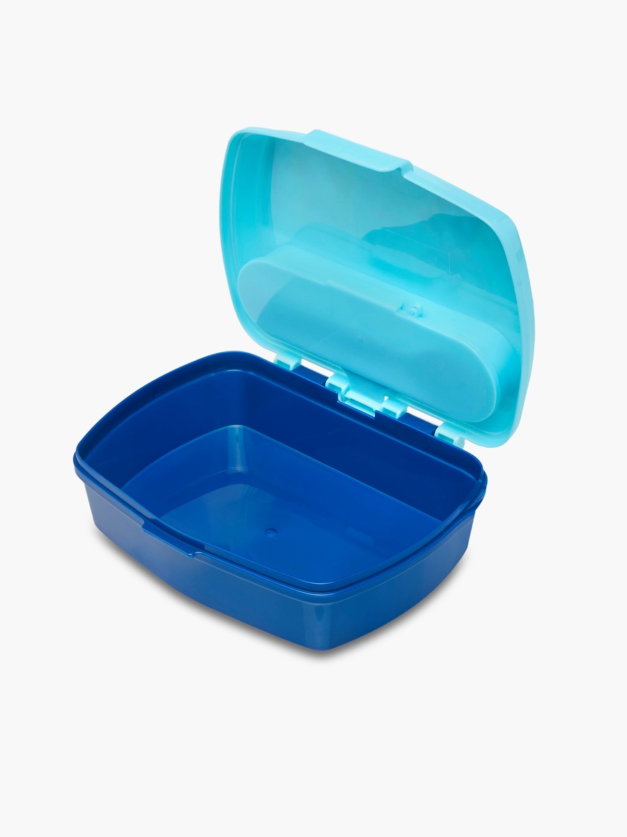 Angel and Stitch Print Sandwich Box with Cutlery
