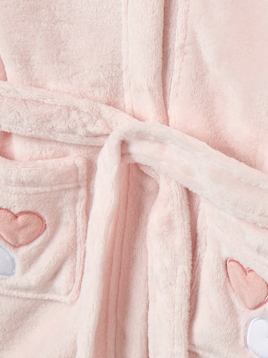 Unicorn Hooded Bathrobe with Belt and Pockets