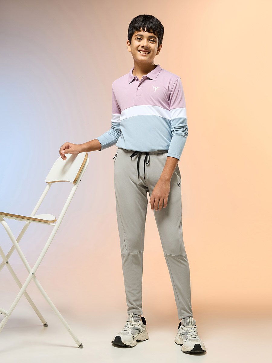 Boys Slim Fit Sports Track Pants with TECHNO GUARD
