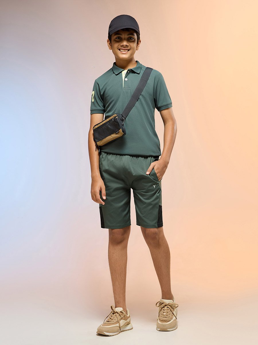 Boys Slim Fit Sports Shorts with TS FLEXI