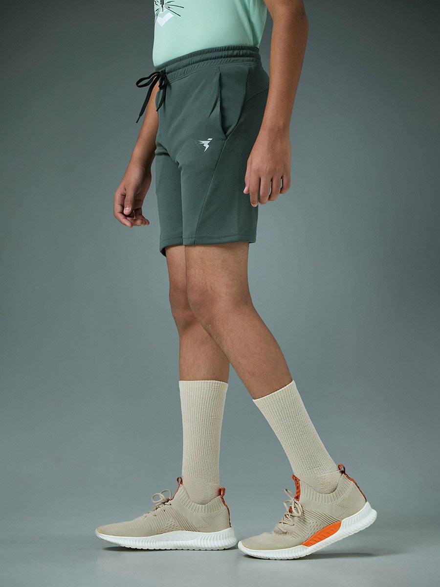 Boys Slim Fit Sports Shorts with TECHNO GUARD