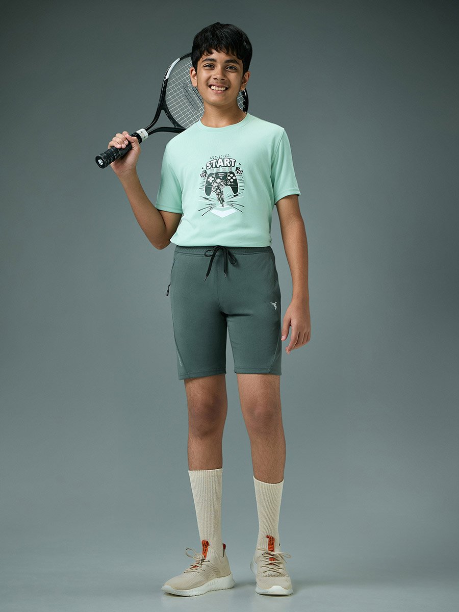 Boys Slim Fit Sports Shorts with TECHNO GUARD