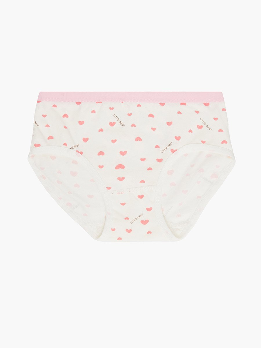 Pack of 4 - Girls Printed Cotton Briefs