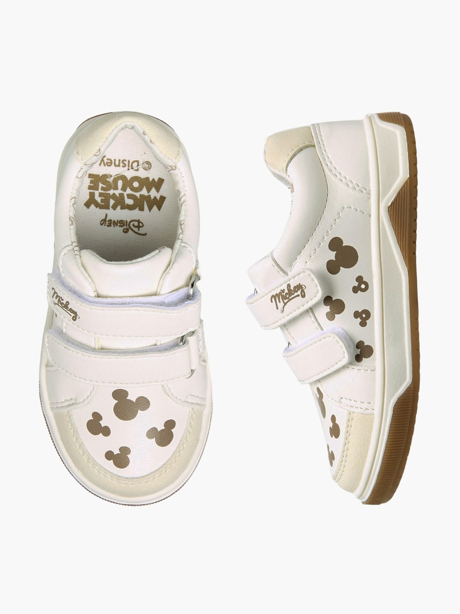 Mickey Mouse Print Hook and Loop Sneakers