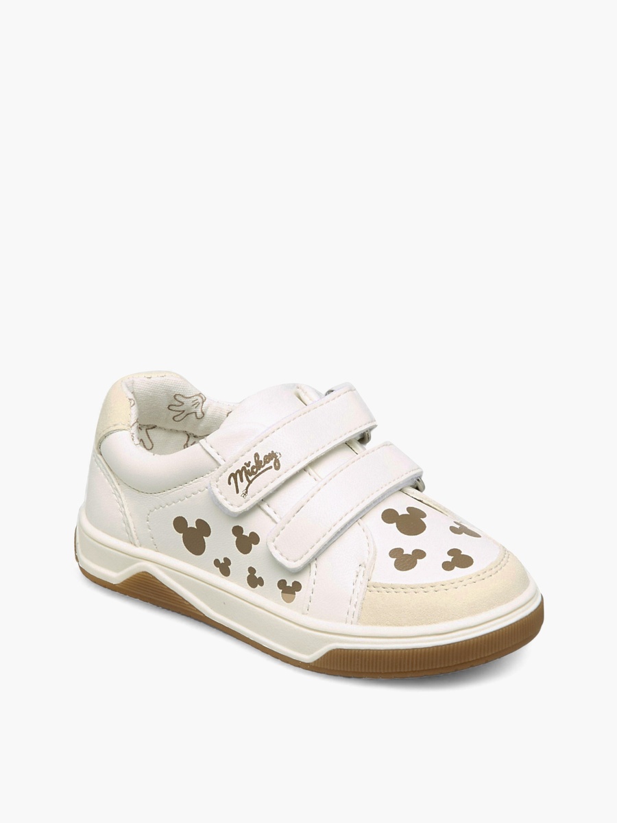 Mickey Mouse Print Hook and Loop Sneakers