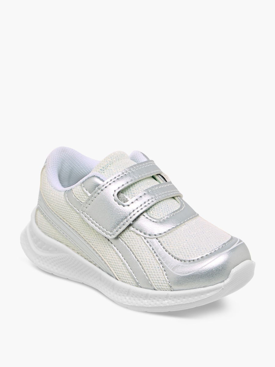 Panelled Hook and Loop Sneakers