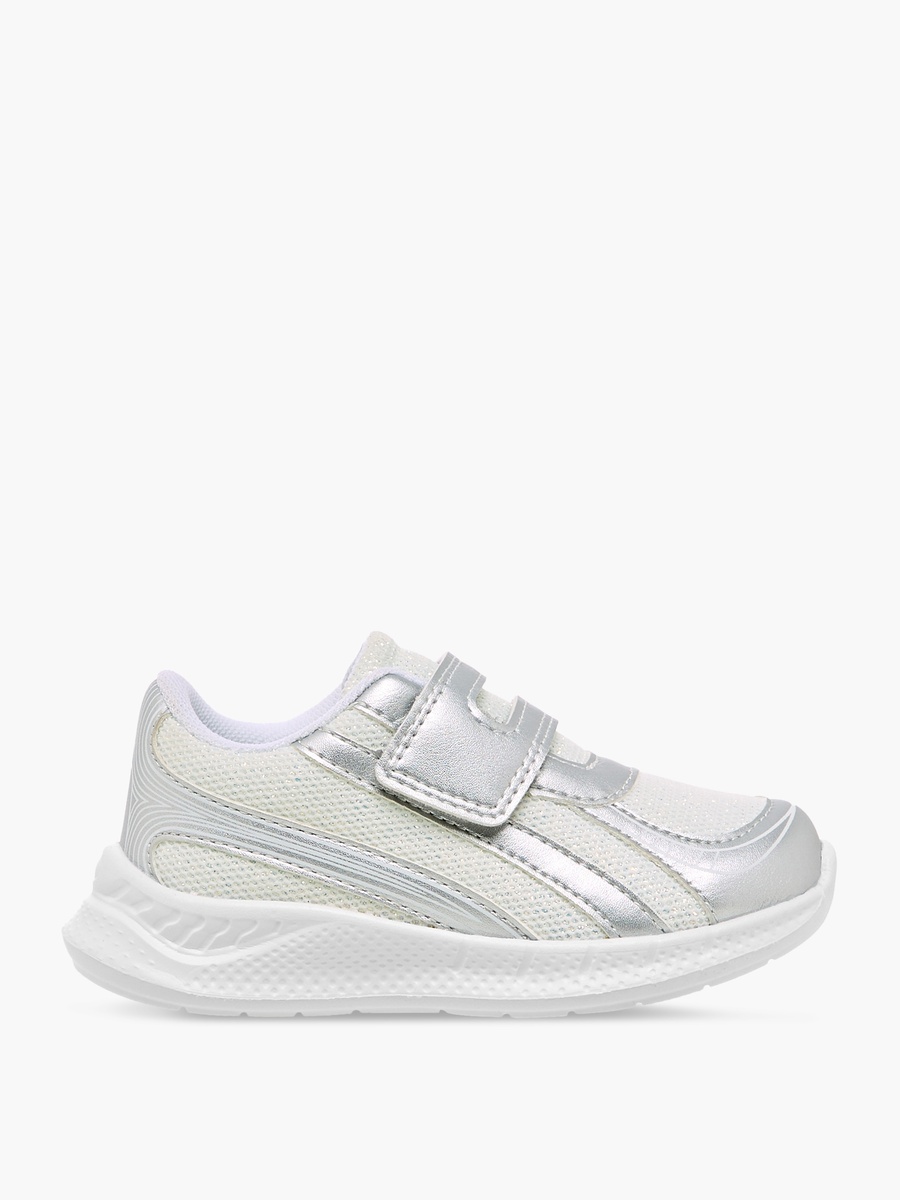 Panelled Hook and Loop Sneakers