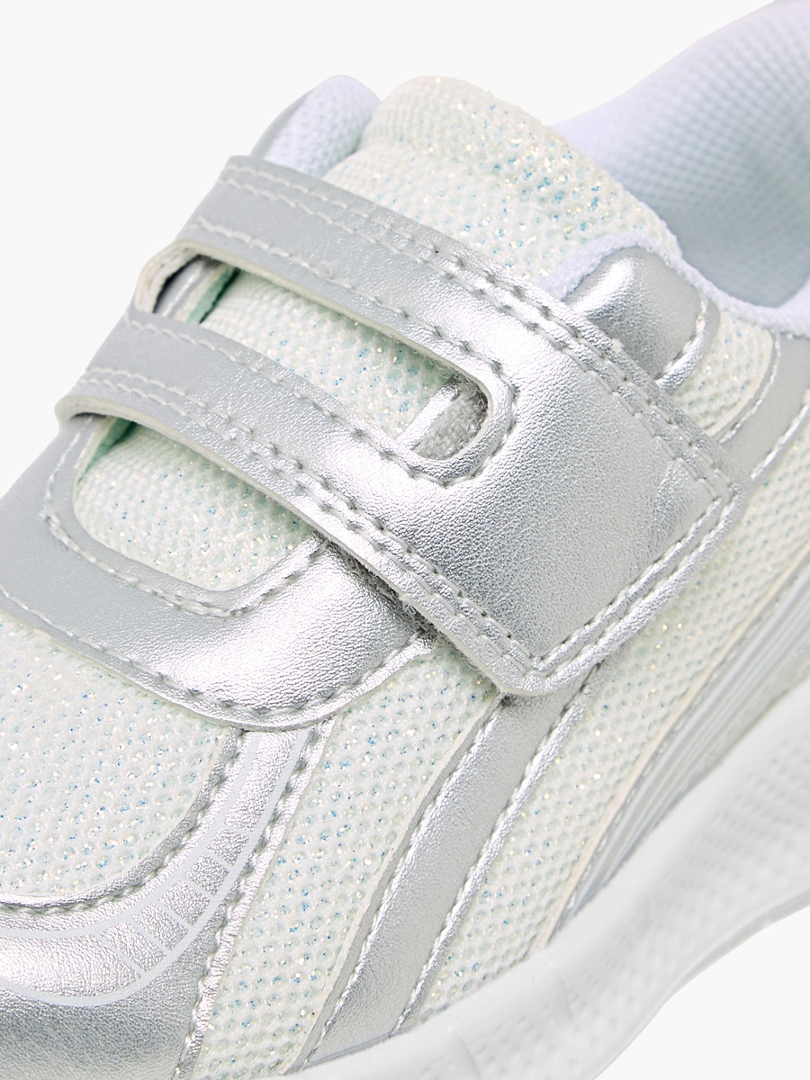 Panelled Hook and Loop Sneakers