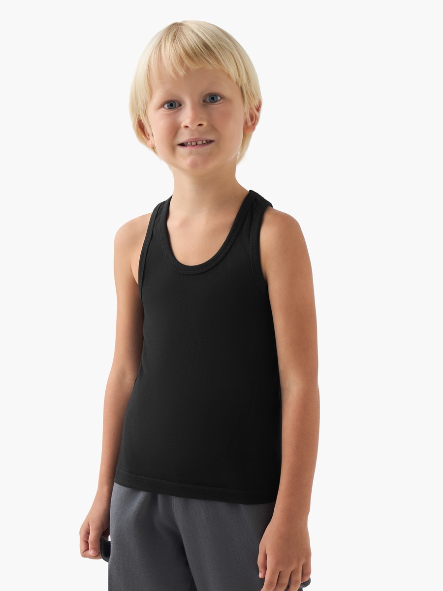 Cotton Scoop Neck Vest - 5-Piece Set
