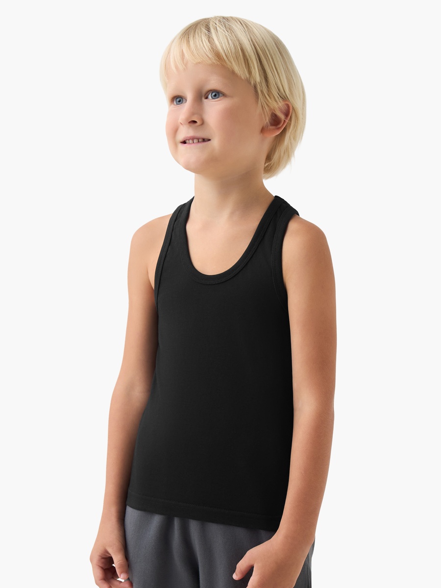 Cotton Scoop Neck Vest - 5-Piece Set