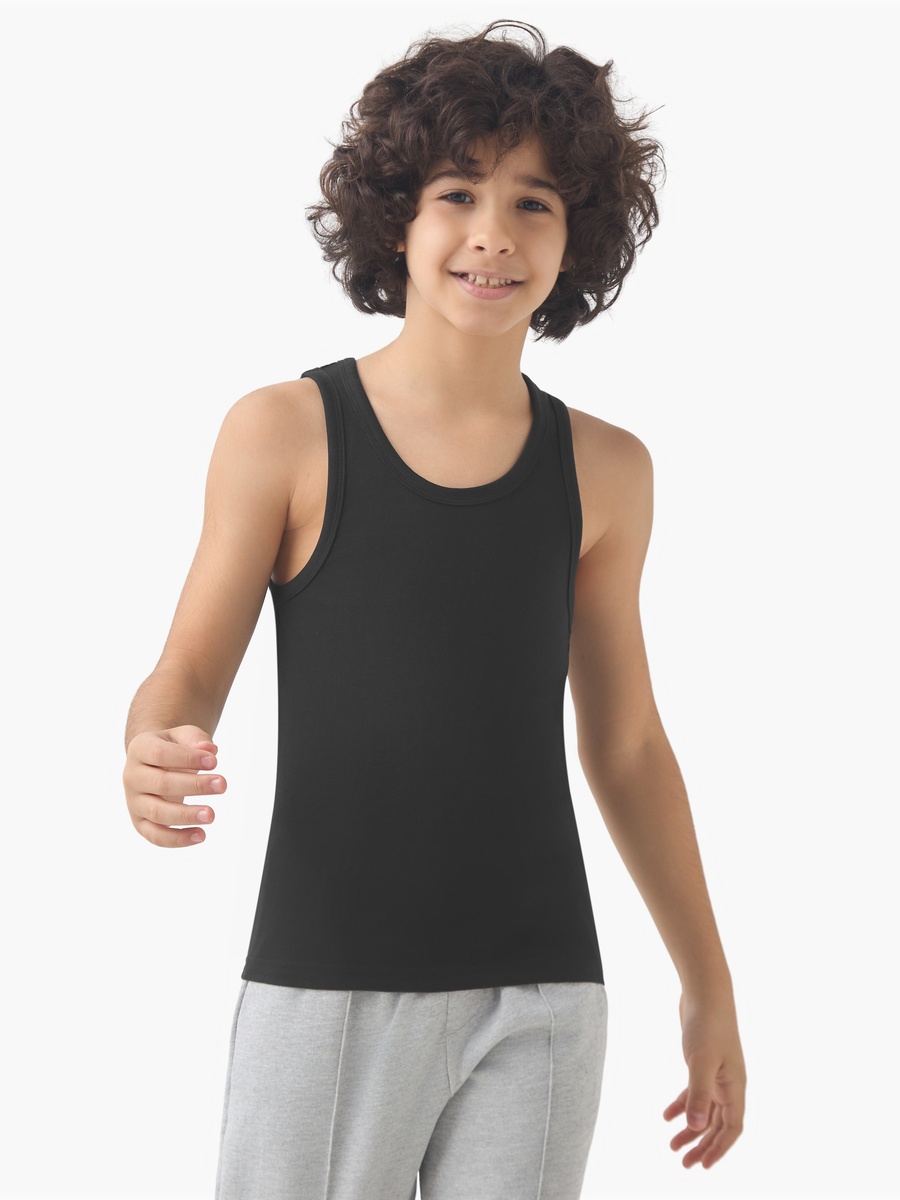 Cotton Scoop Neck Vest - 5-Piece Set
