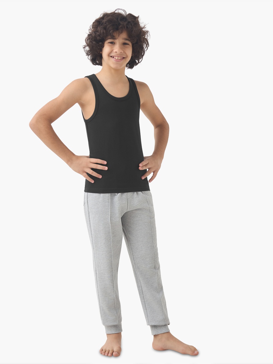 Cotton Scoop Neck Vest - 5-Piece Set