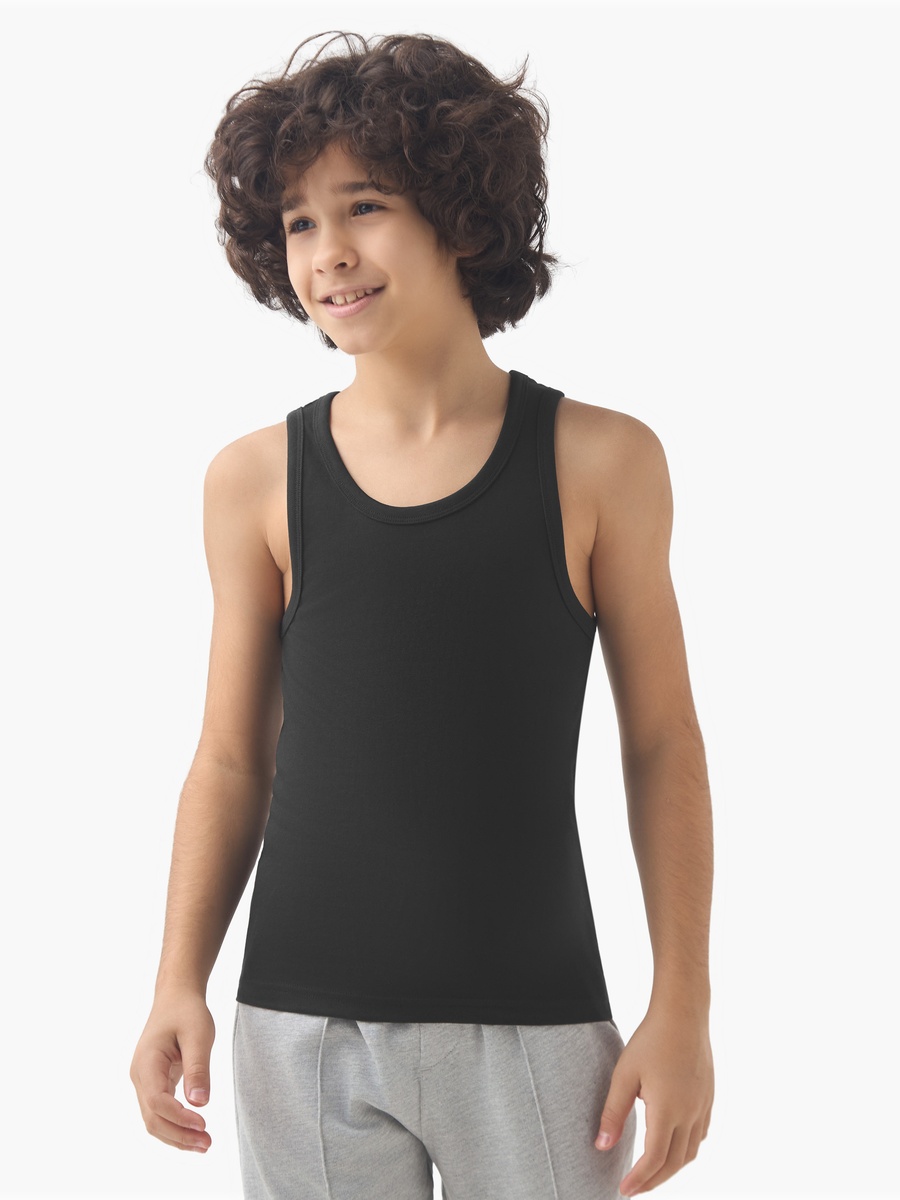 Cotton Scoop Neck Vest - 5-Piece Set