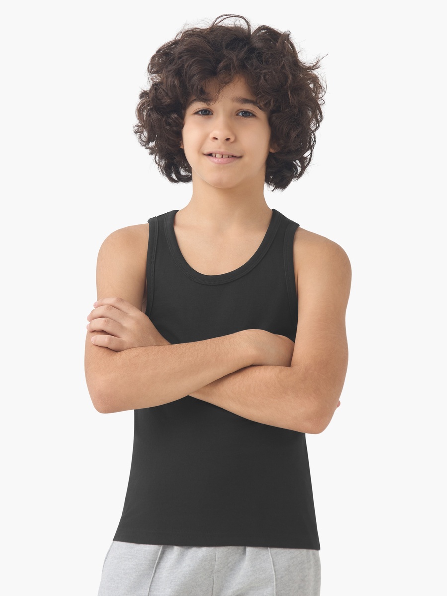 Cotton Scoop Neck Vest - 5-Piece Set