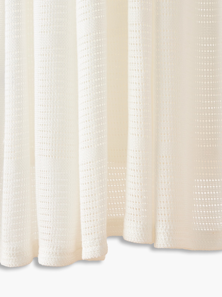Blanket with Cellular Knit Design - 80x100 cm