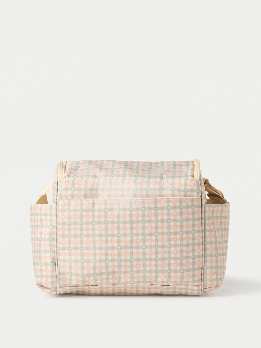 Printed Diaper Bag with Zip Closure