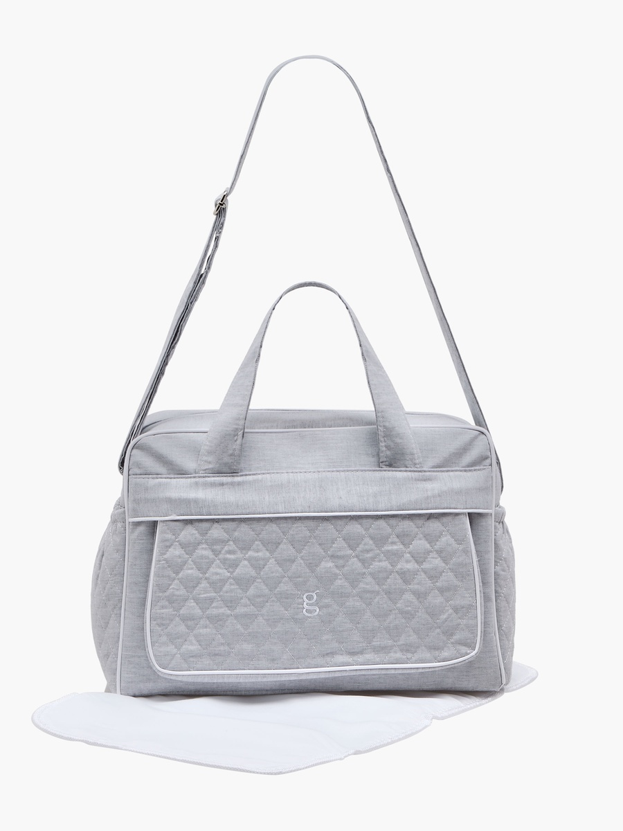 Textured Diaper Bag with Double Handles