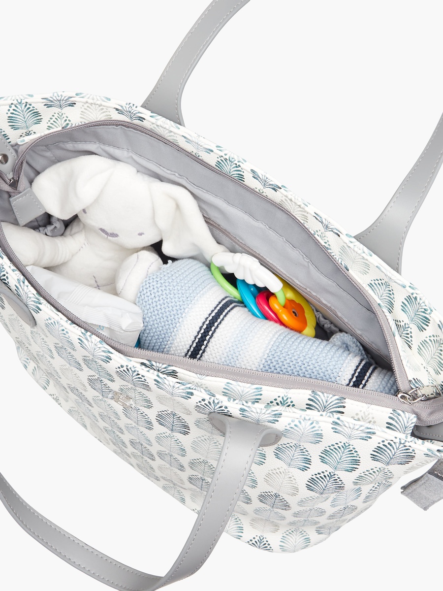 Printed Diaper Bag with Zip Closure