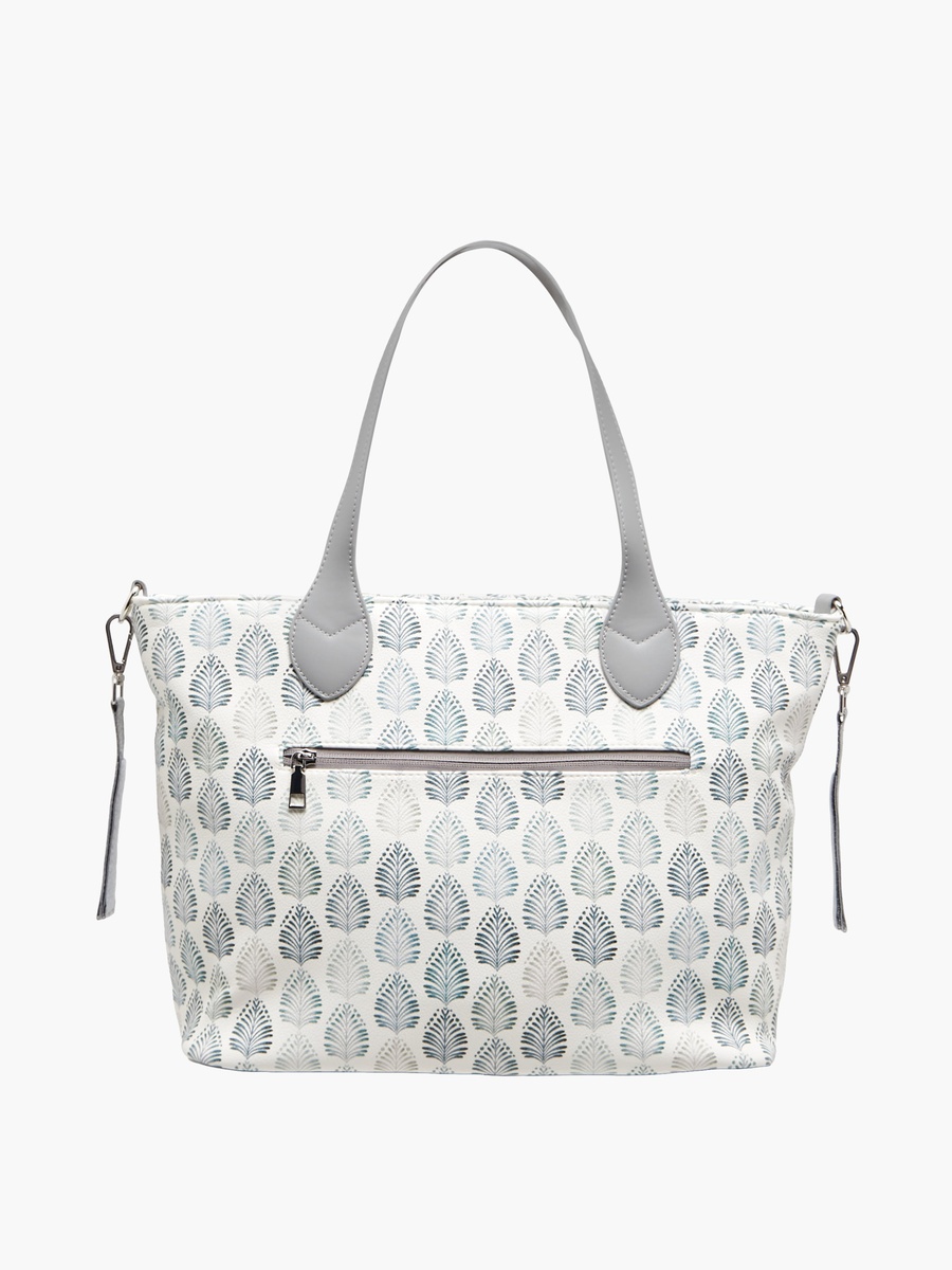 Printed Diaper Bag with Zip Closure