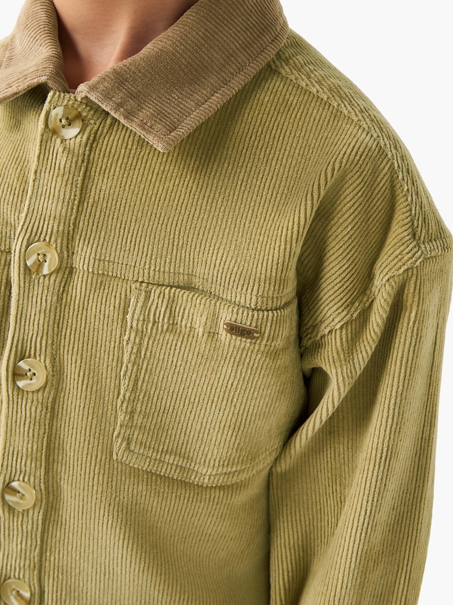 Cotton Long Sleeve Shirt with Pockets