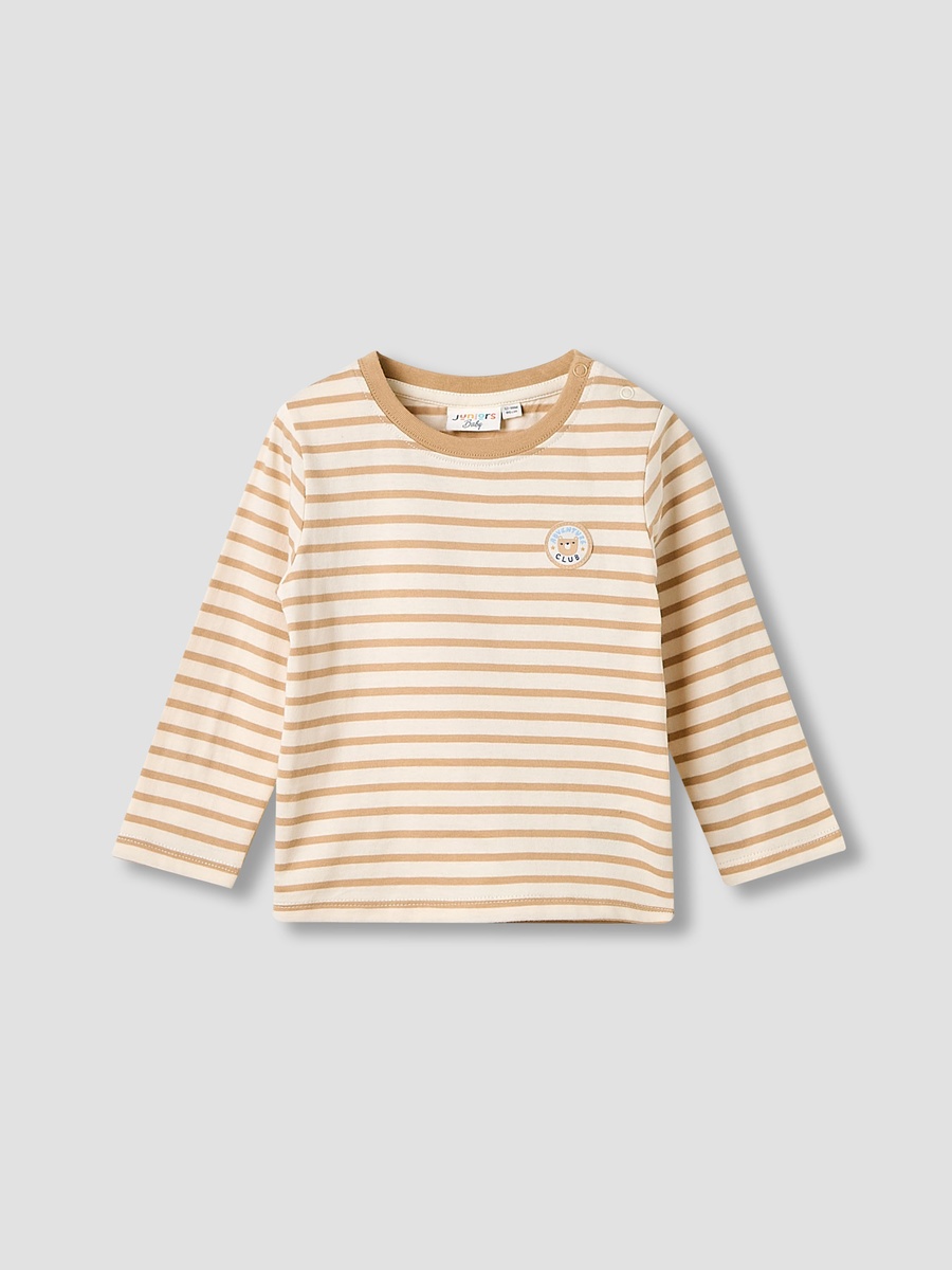 Embroidered Cotton Crew Neck T-Shirt and Dungaree Set