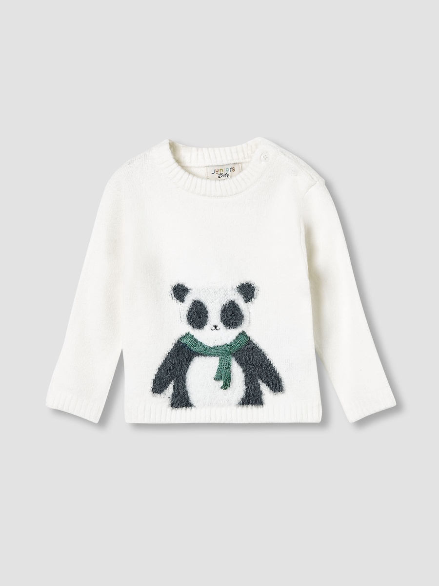 Panda Detail Long Sleeves Sweater and Pants Set