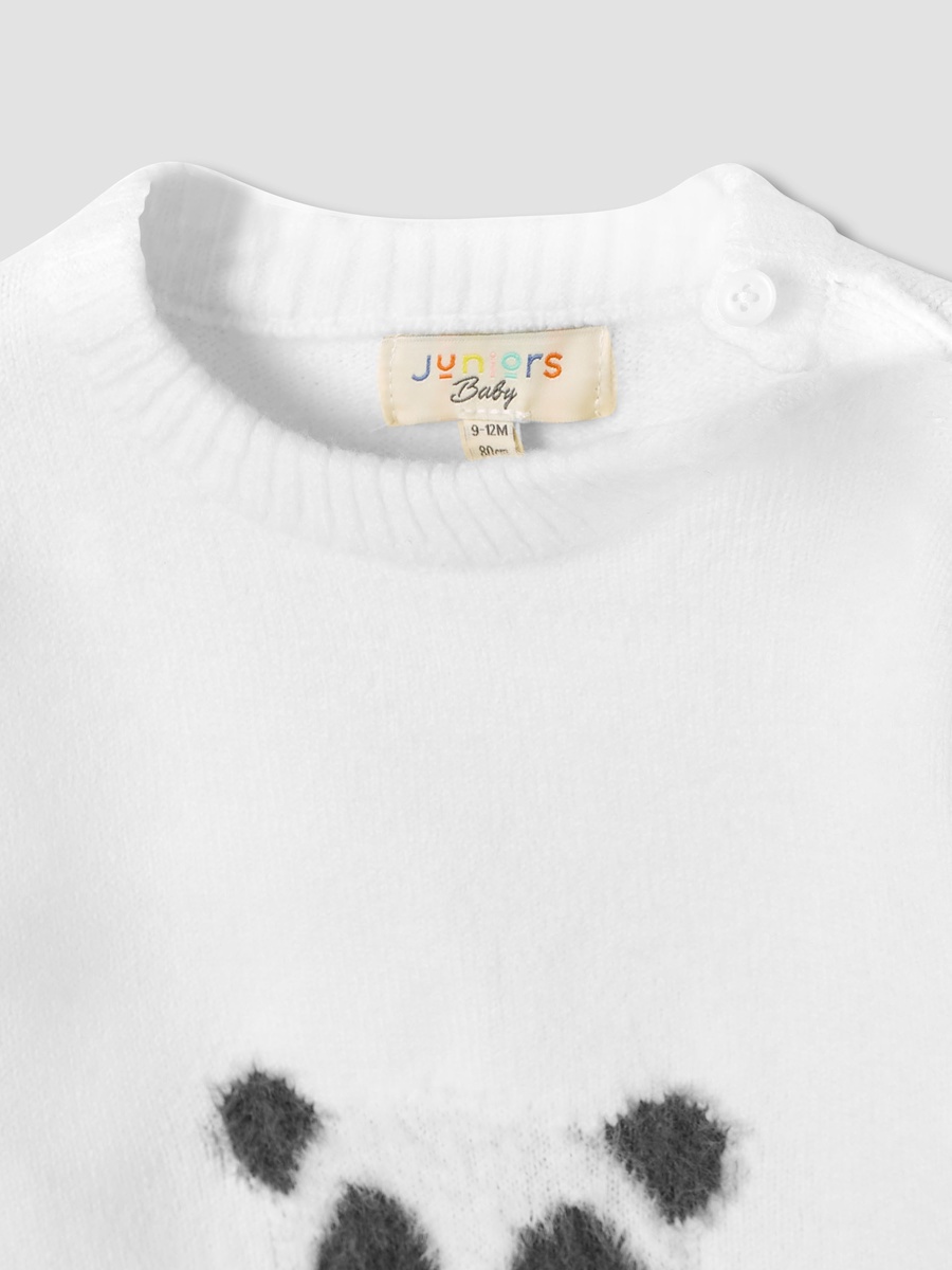 Panda Detail Long Sleeves Sweater and Pants Set
