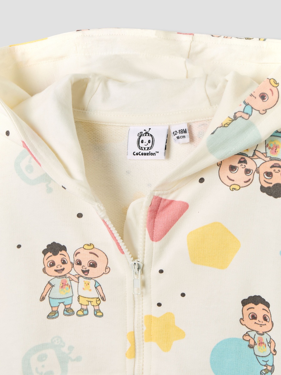Printed Cotton Hoodie and Joggers Set