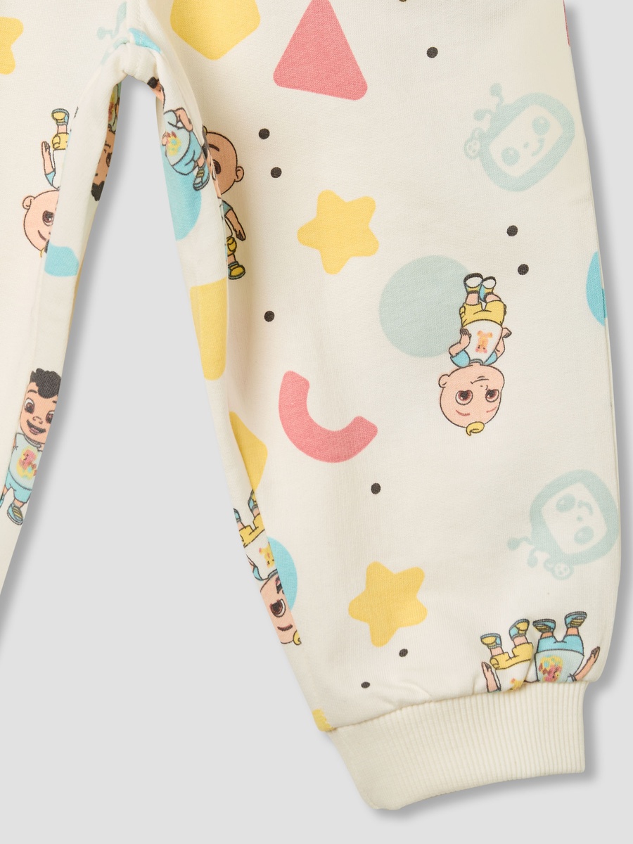Printed Cotton Hoodie and Joggers Set