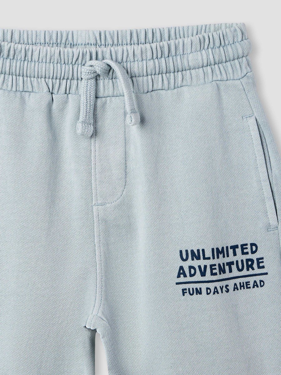 Text Print Collared Sweatshirt and Joggers Set