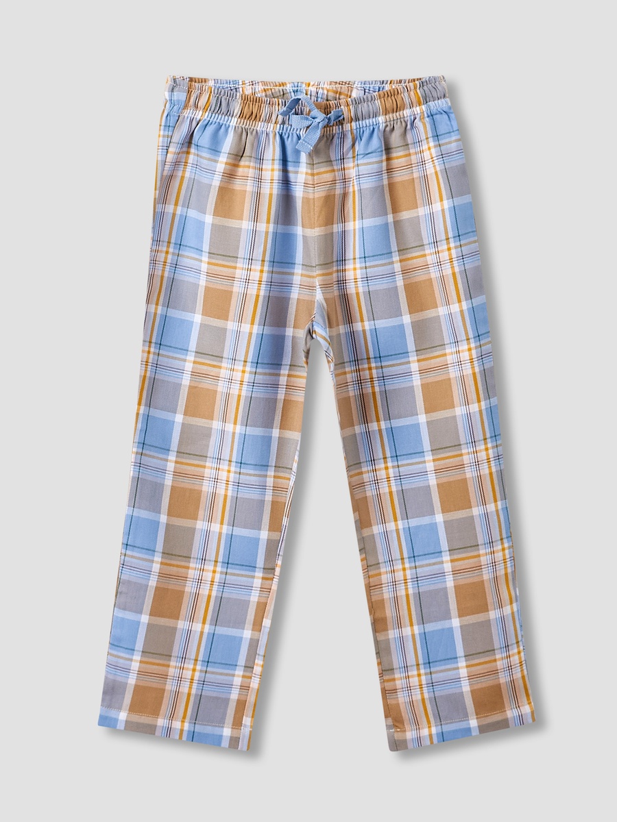 Cotton Long Sleeve Pyjama Set with Checks
