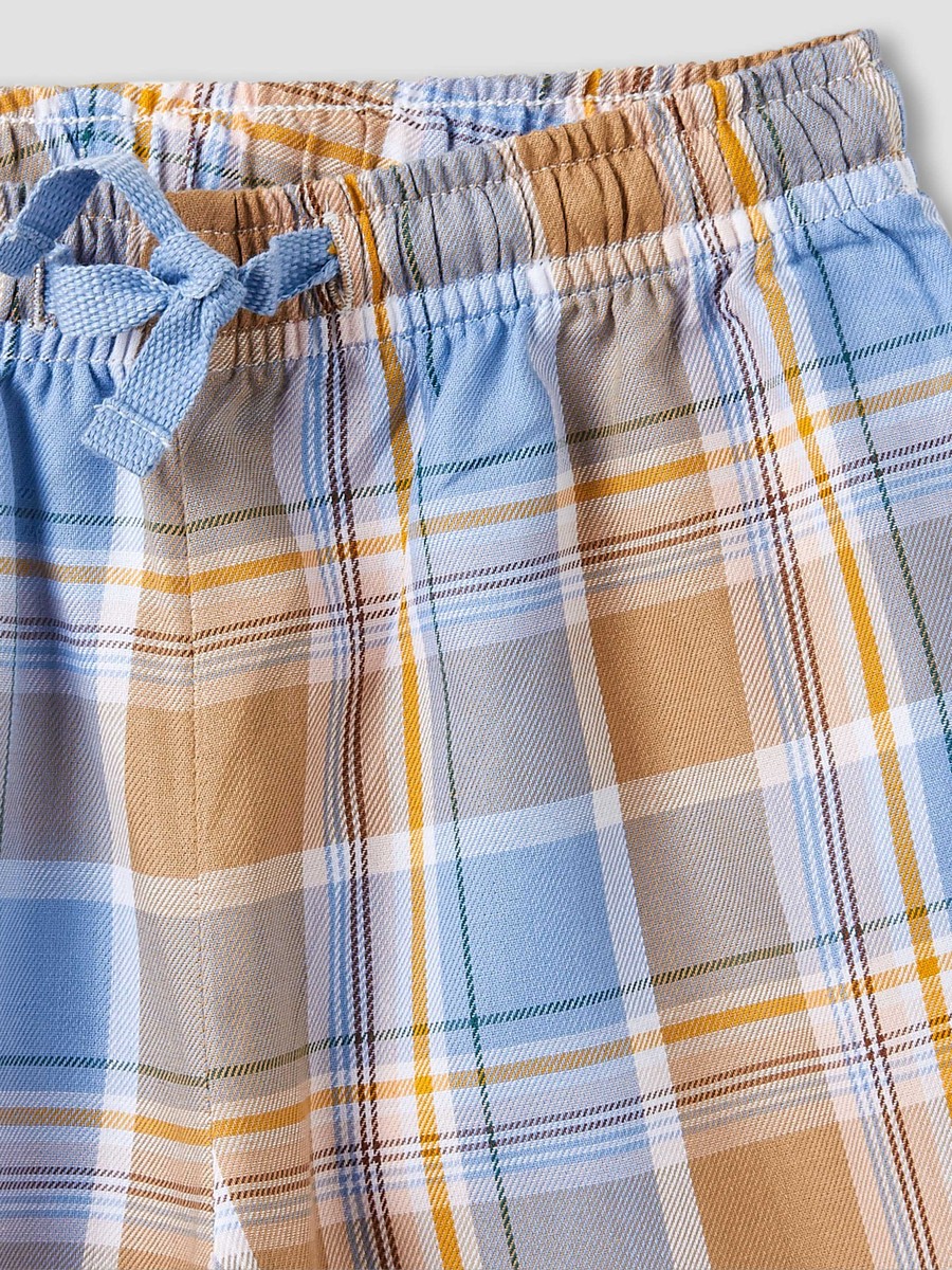Cotton Long Sleeve Pyjama Set with Checks