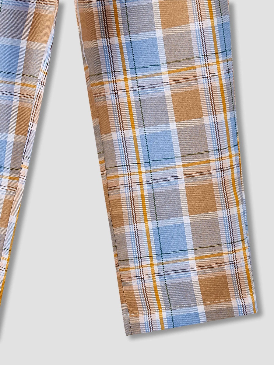 Cotton Long Sleeve Pyjama Set with Checks