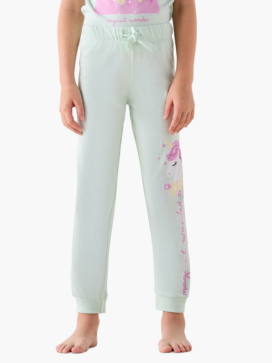Unicorn Print Cotton Short Sleeves Pyjama Set