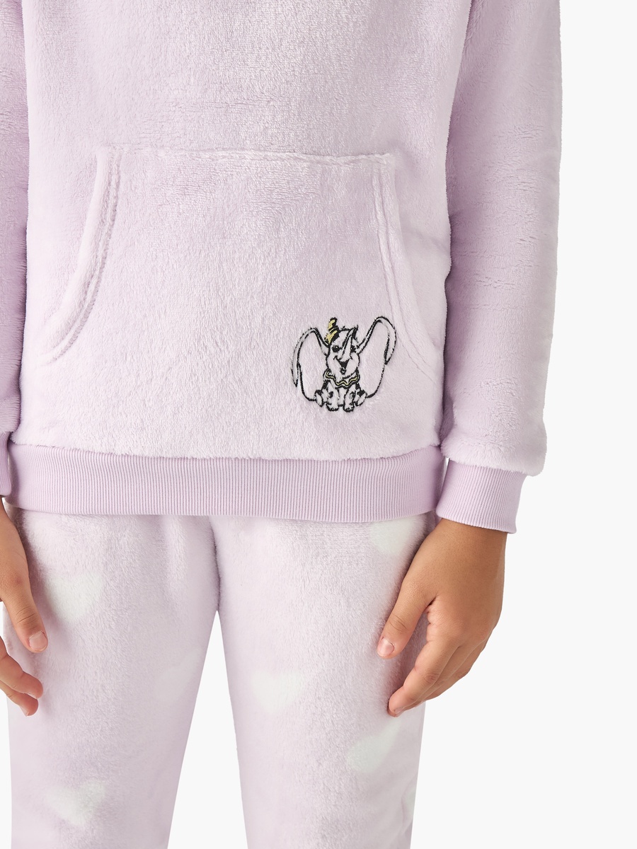 Dumbo Textured T-Shirt and Pyjama Set