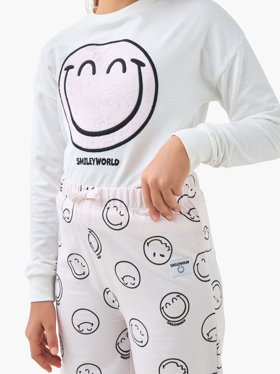 Smiley World Print Cotton Pyjama Set