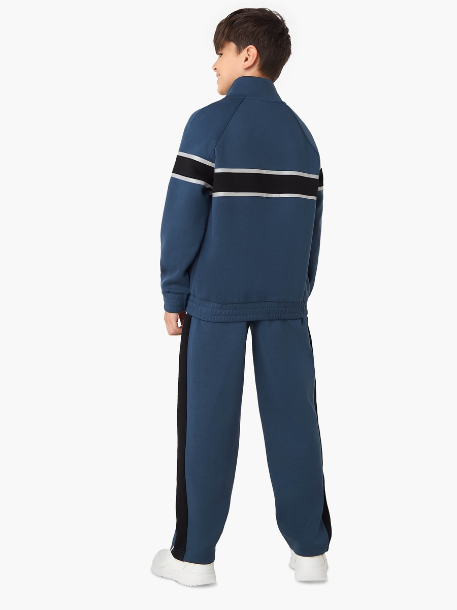 Panelled Zip Through Jacket and Track Pants Set