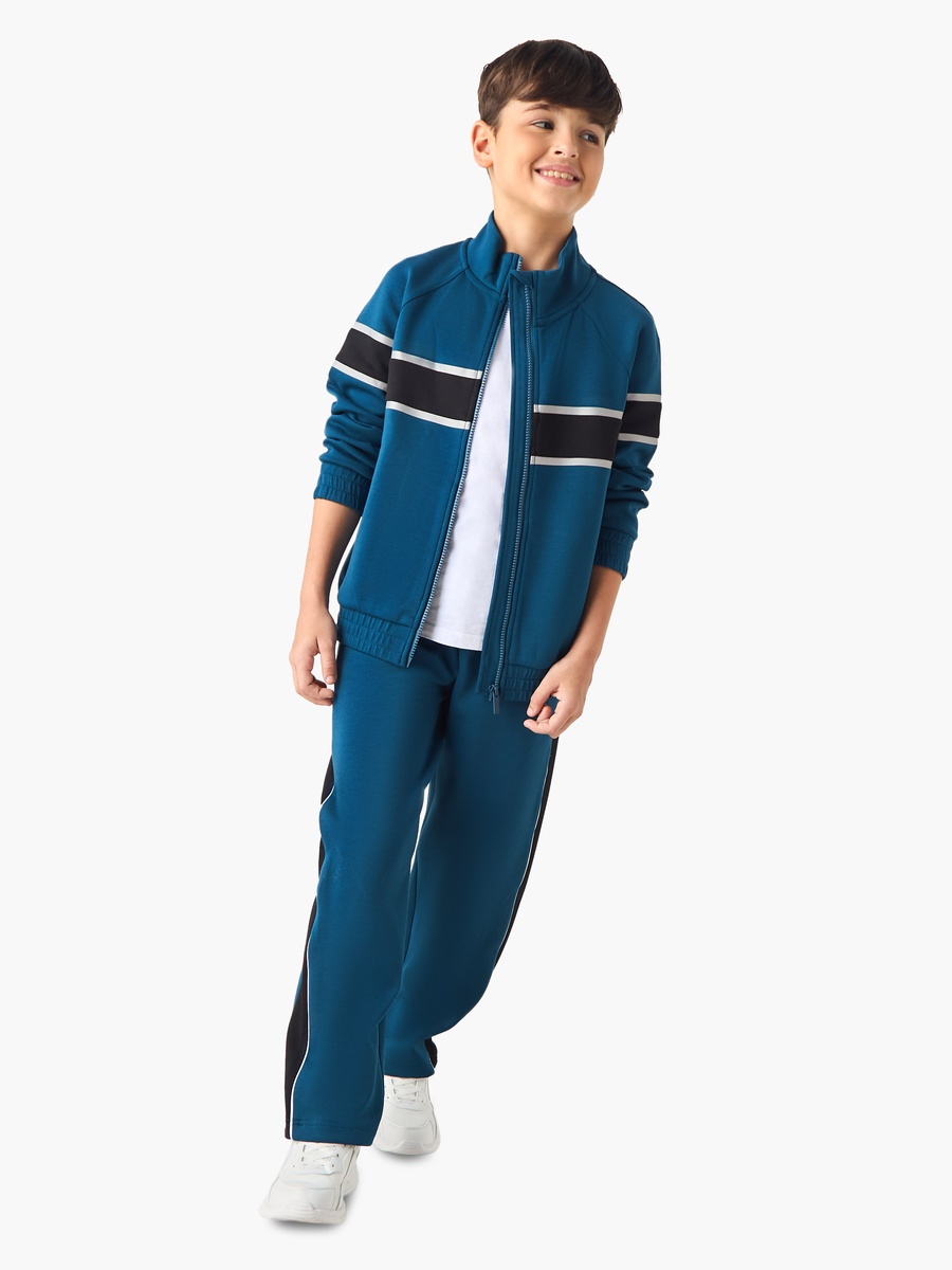 Panelled Jacket and Track Pants Set
