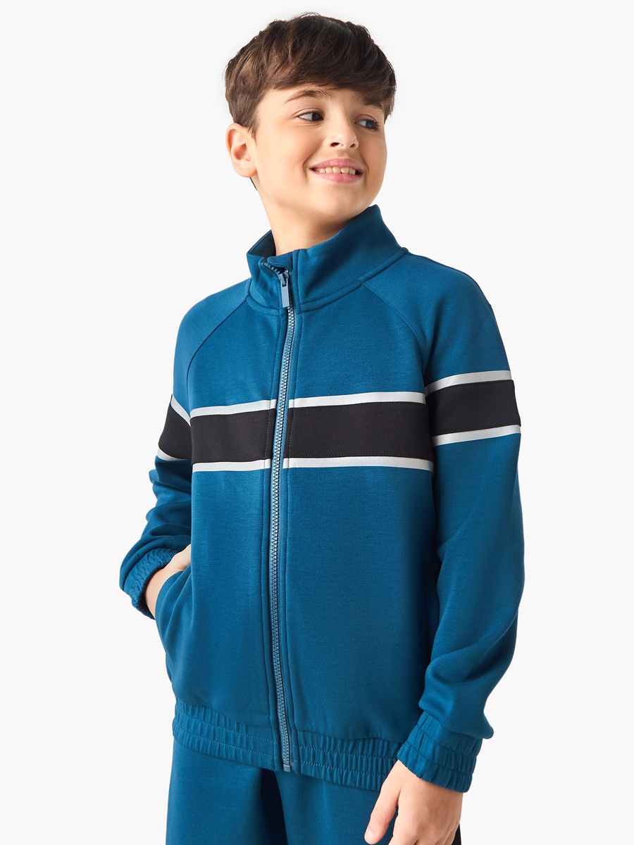 Panelled Jacket and Track Pants Set