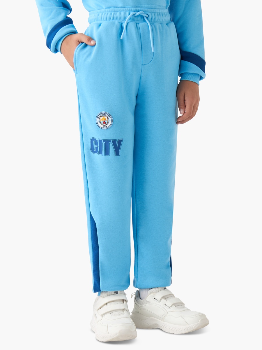 Manchester City Print Hooded Sweatshirt and Joggers Set