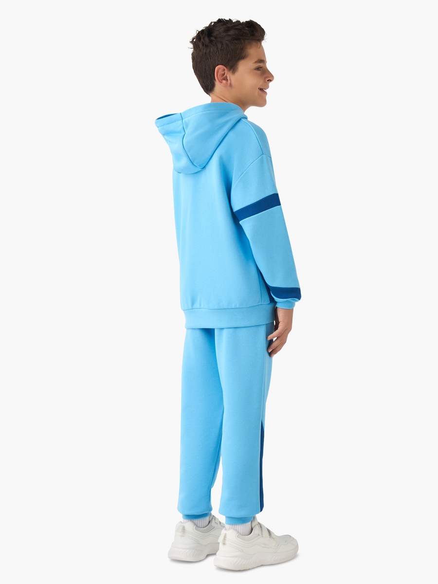 Manchester City Print Hooded Sweatshirt and Joggers Set