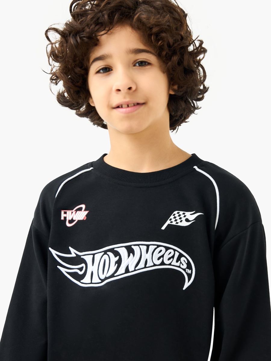 Hot Wheels Print Sweatshirt and Joggers Set