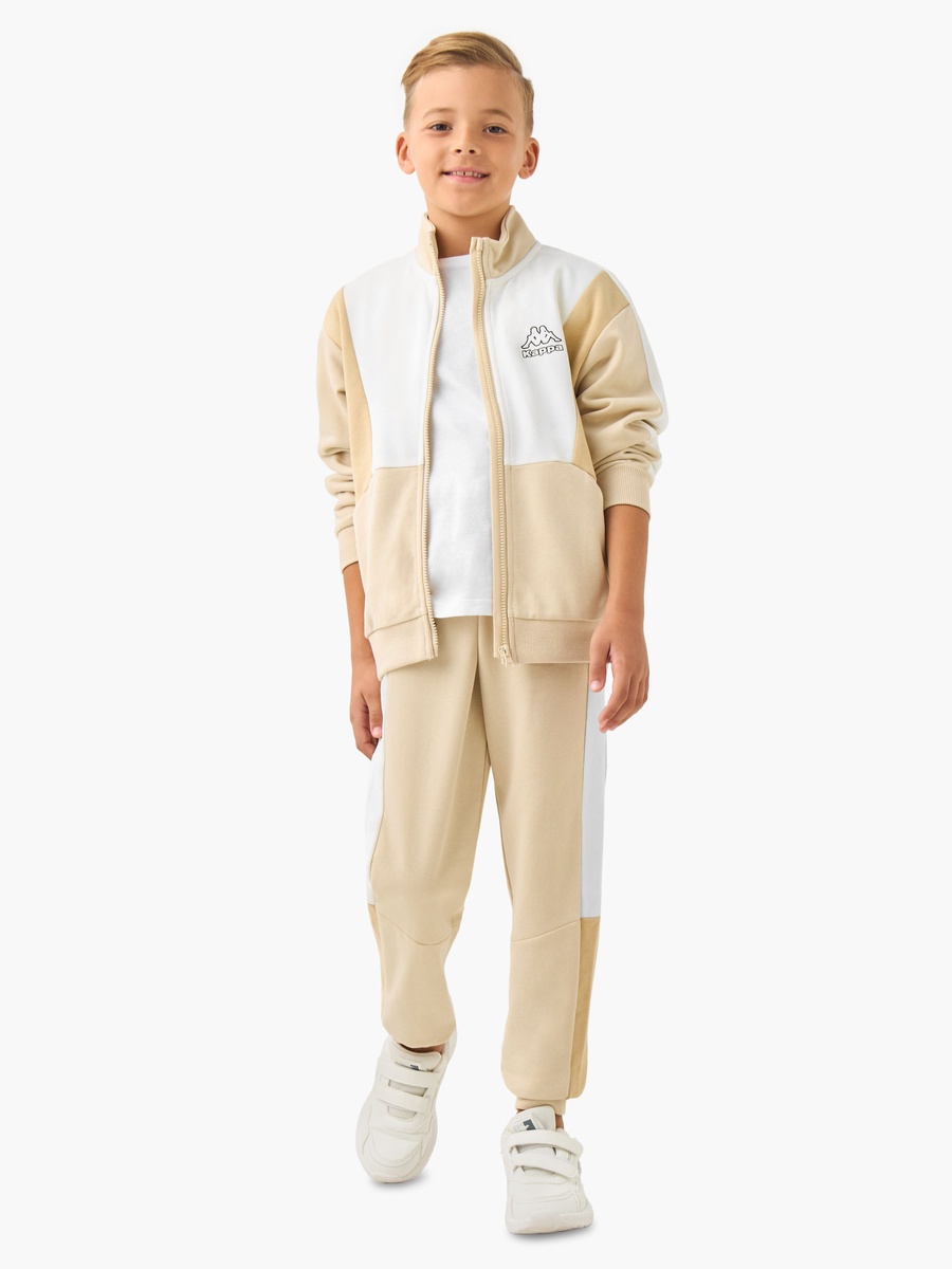 High Neck Jacket and Joggers Set with Panel Detail