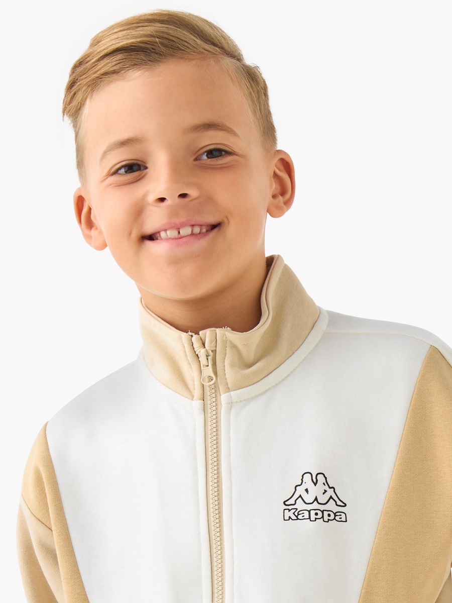 High Neck Jacket and Joggers Set with Panel Detail