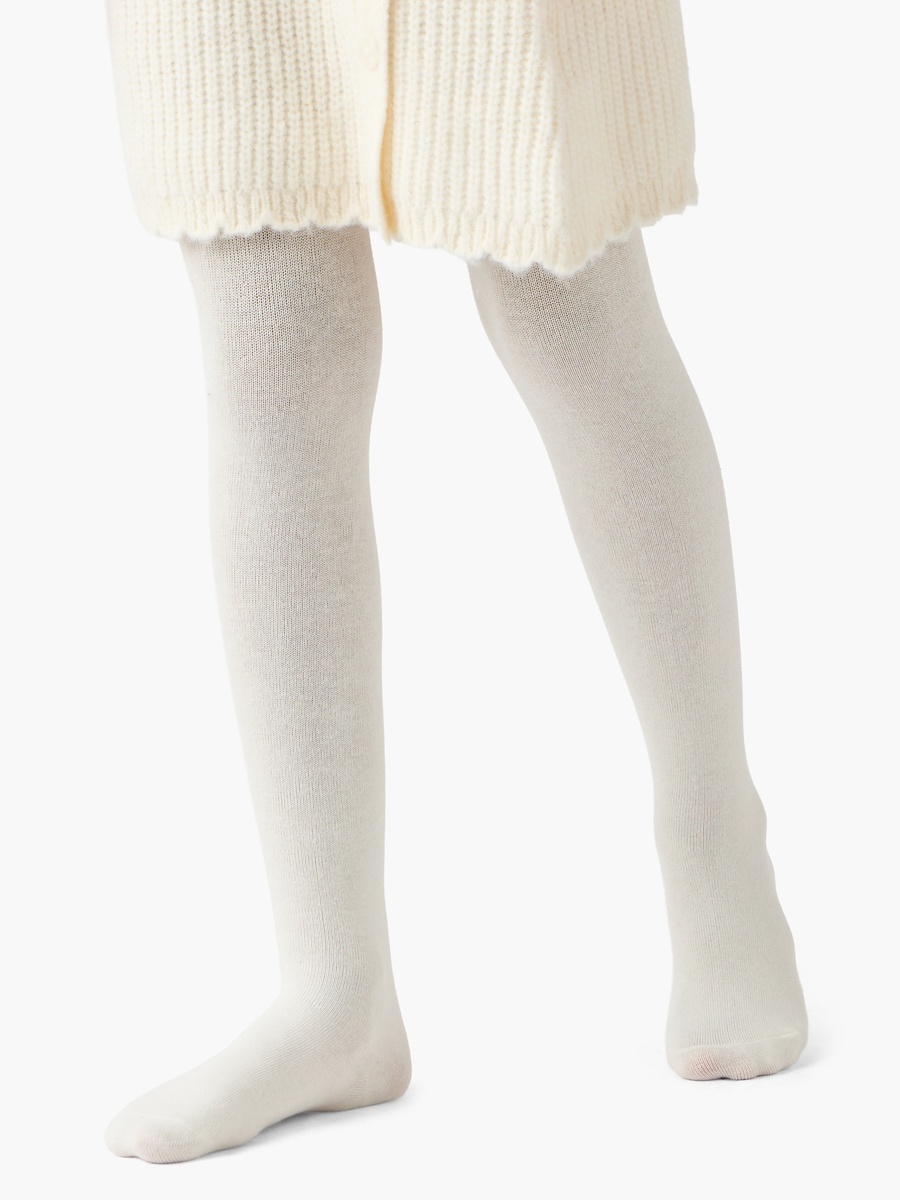 Wool Sweater and Skirt Set with Stockings