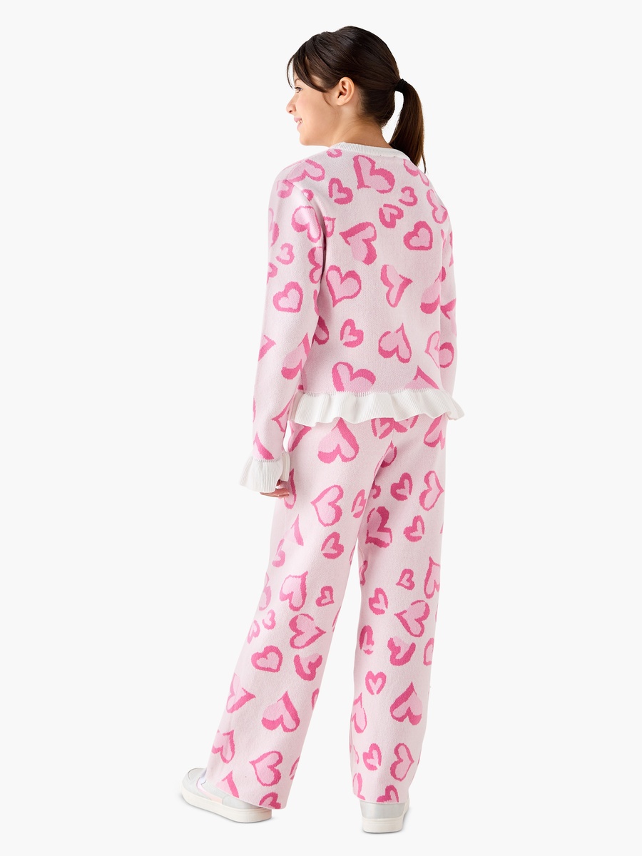 Hello Kitty Heart Print Top and Pants Set