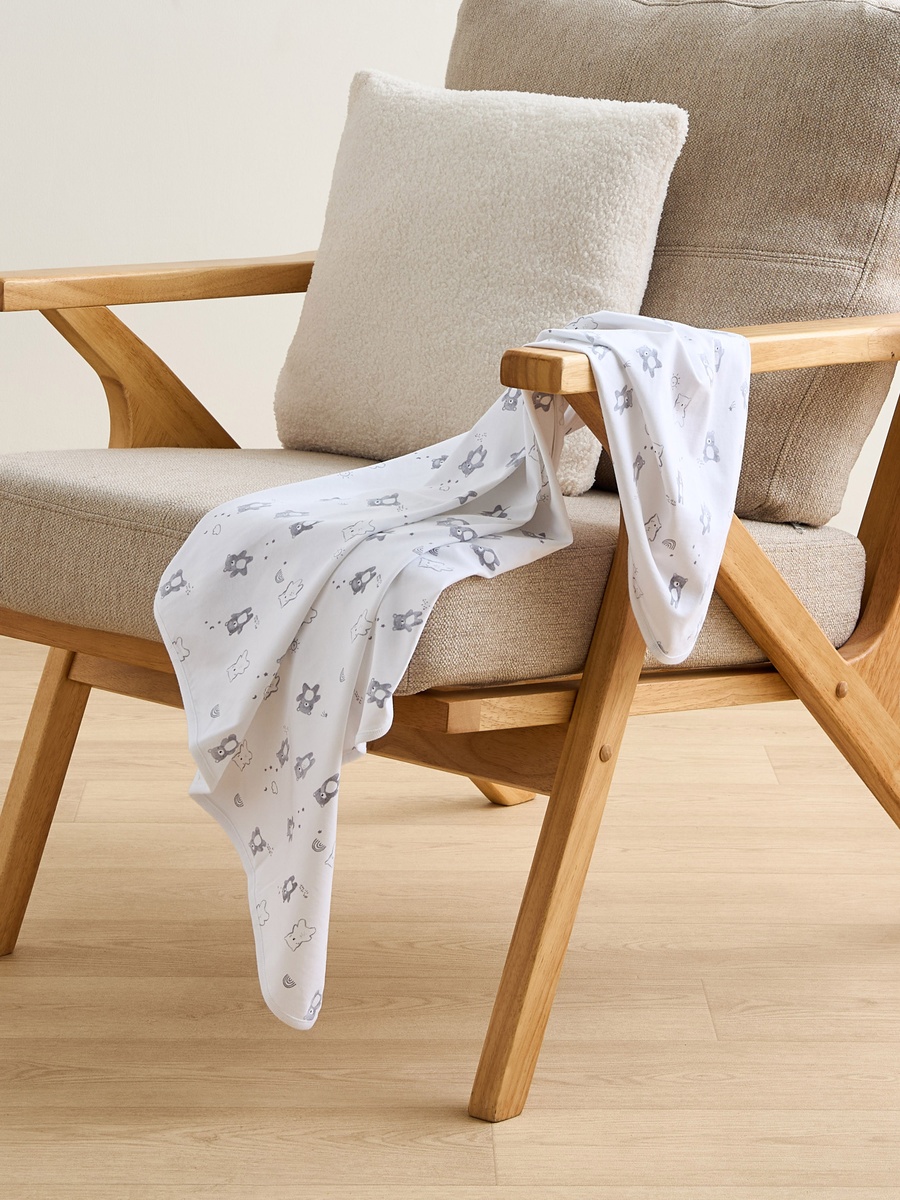 2-Piece Assorted Receiving Blanket Set - 70x70 cm